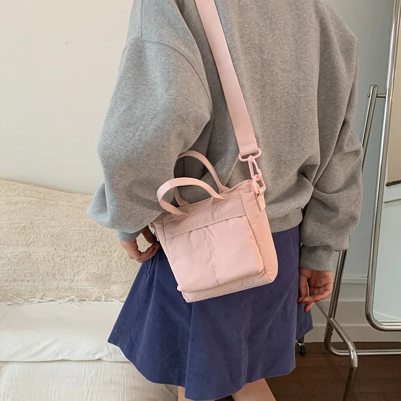 2025 Autumn Crossbody Bags For Women Solid Nylon Shoulder Crossbody Bags Large Capacity Travel Commuter Handbags