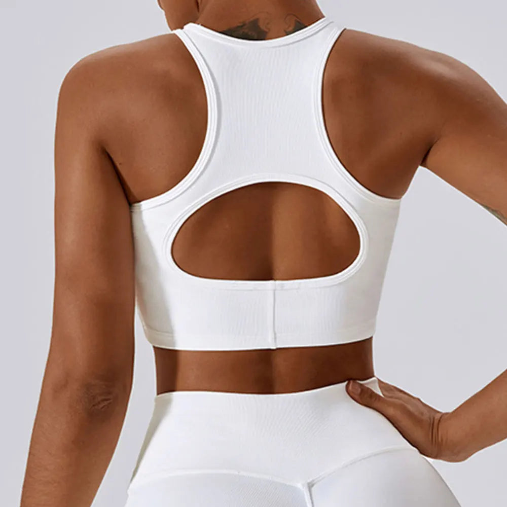 Sexy Sports Bra Rib Yoga Bra Fitness Top Women Seamless High impact Sports Bra Sports Underwear Push-Up Bra Sportswear Bralette