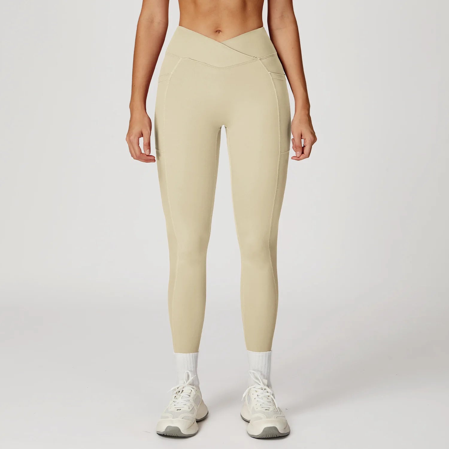 High Waist Sport Legging Women Stretch Gym Pants Women Running Cross Waist Workout Leggings Female Tights Push Up Yoga Pants