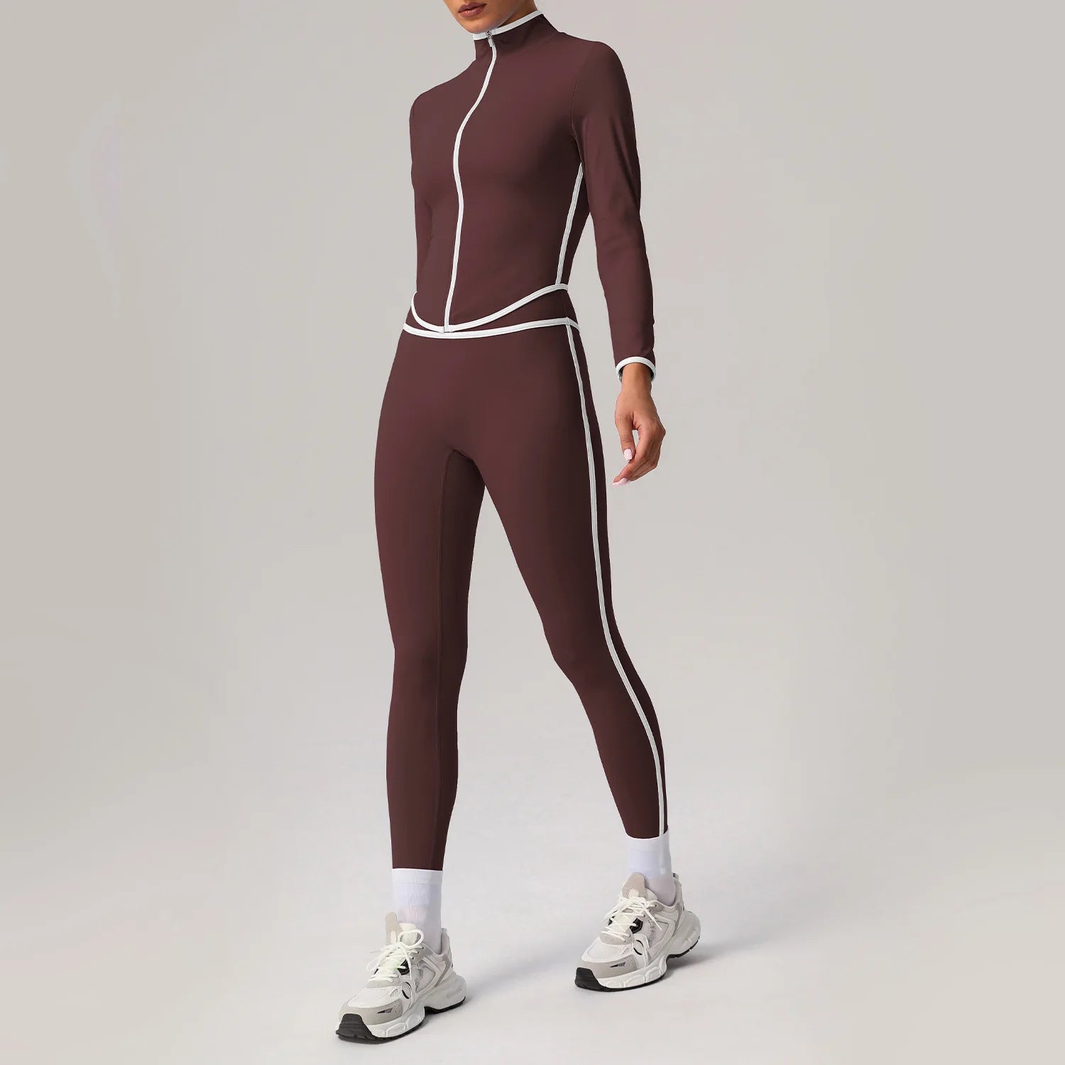 2 Piece Sport Leggings Set Women's Tracksuit Gym Workout Clothing Elastic Training Suit for Fitness Yoga Wear Slim Sportswear