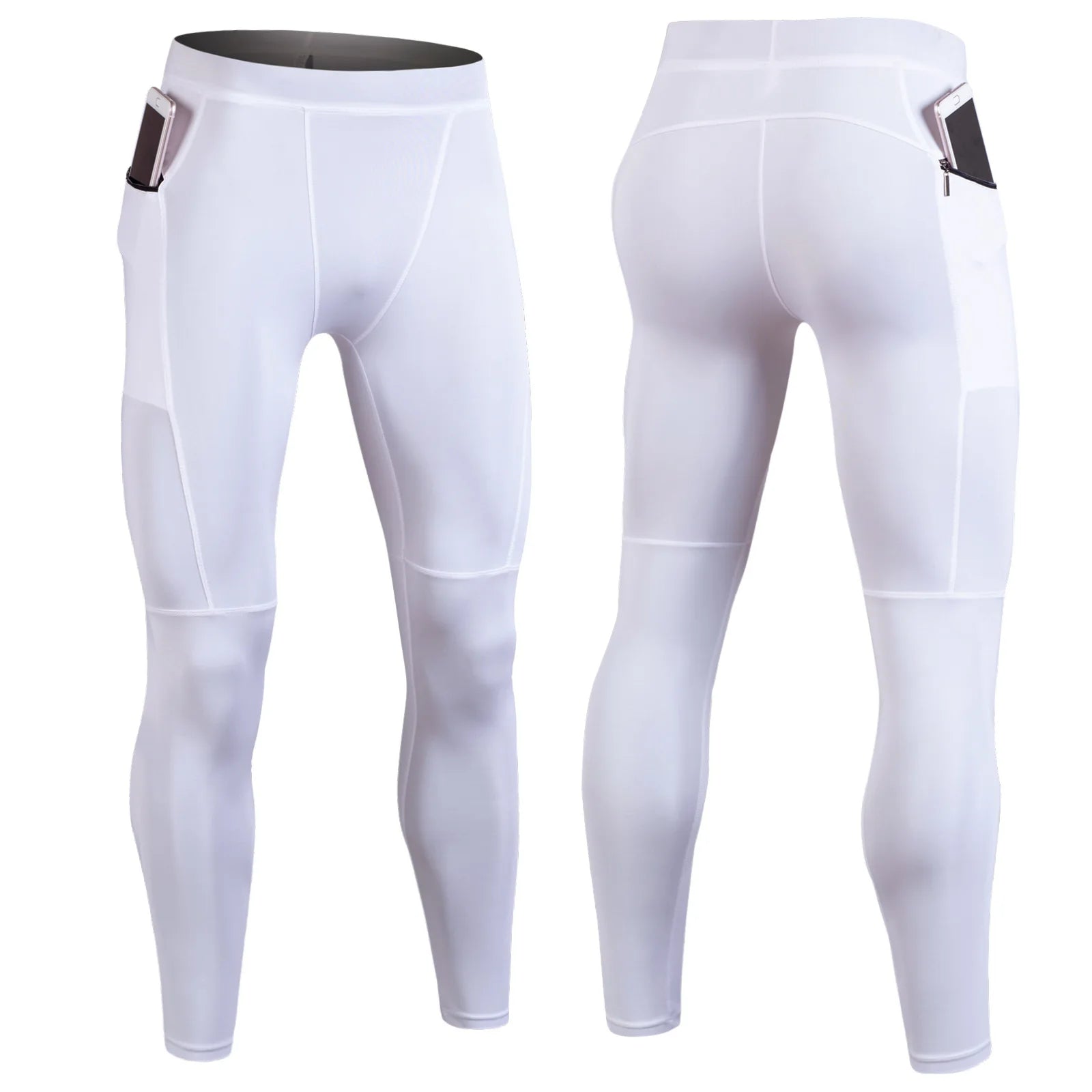 Men's Sexy Compression Pants Leggings Running Training Sport Fitness Modal Fit Joggings Workout Trousers Elastic Tights for Men