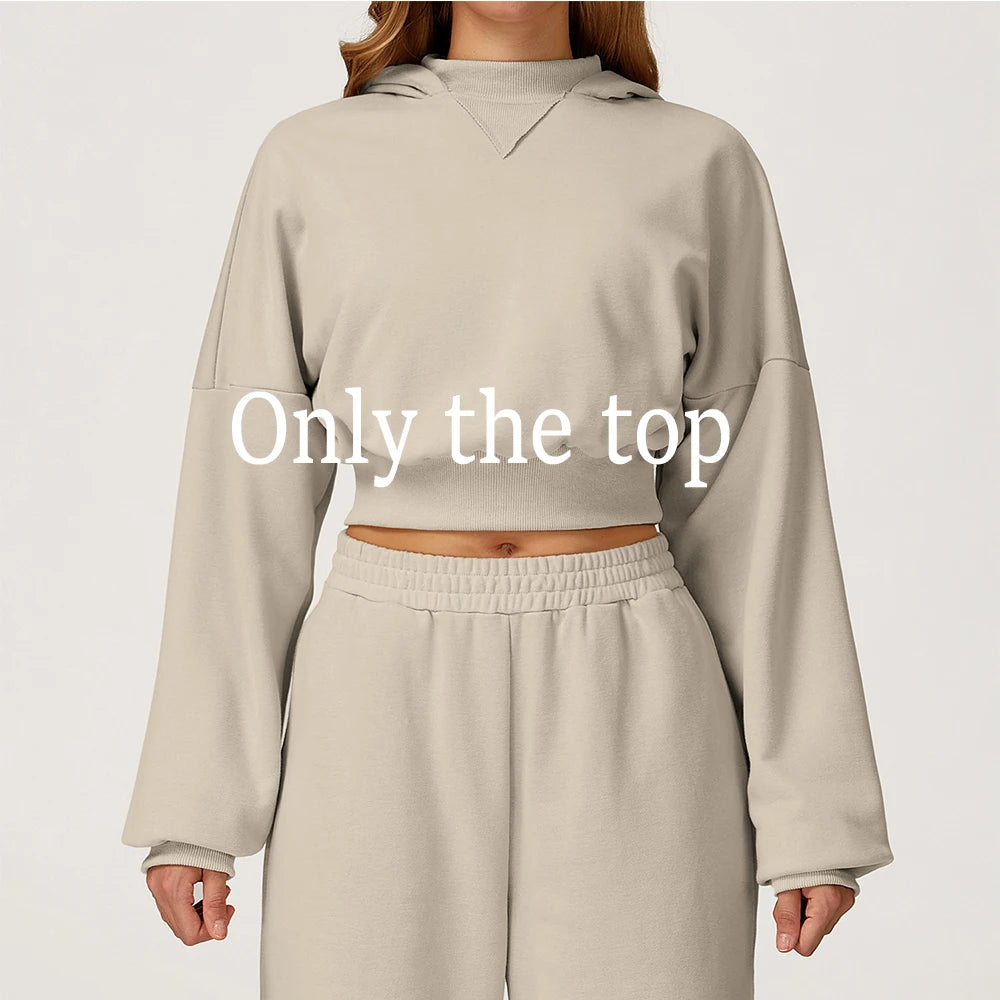 Women Gym Crop Tops Loose Fit Long Sleeve Fitness Sweatshirt Workout Yoga Long Sleeve Female Running Push Up Sports Shirts
