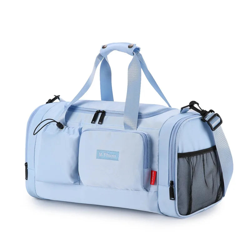 Travel Bags Short Business Trip Storage Pack Shoulder Crossbody Bag Sports Fitness Handbag Yoga Training Bag Dry Wet Separation
