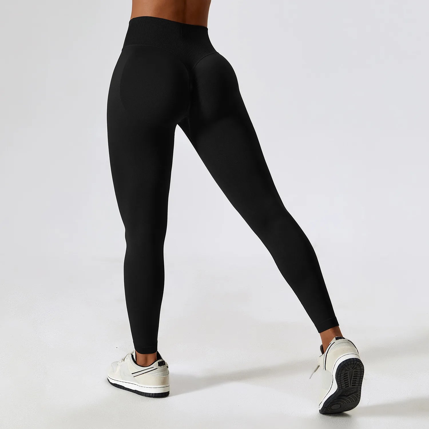 Yoga Leggings Women Seamless Fitness Leggings Running Cycling Pants Cross Waist Head Sports Legging High Waist Workout Gym Tight