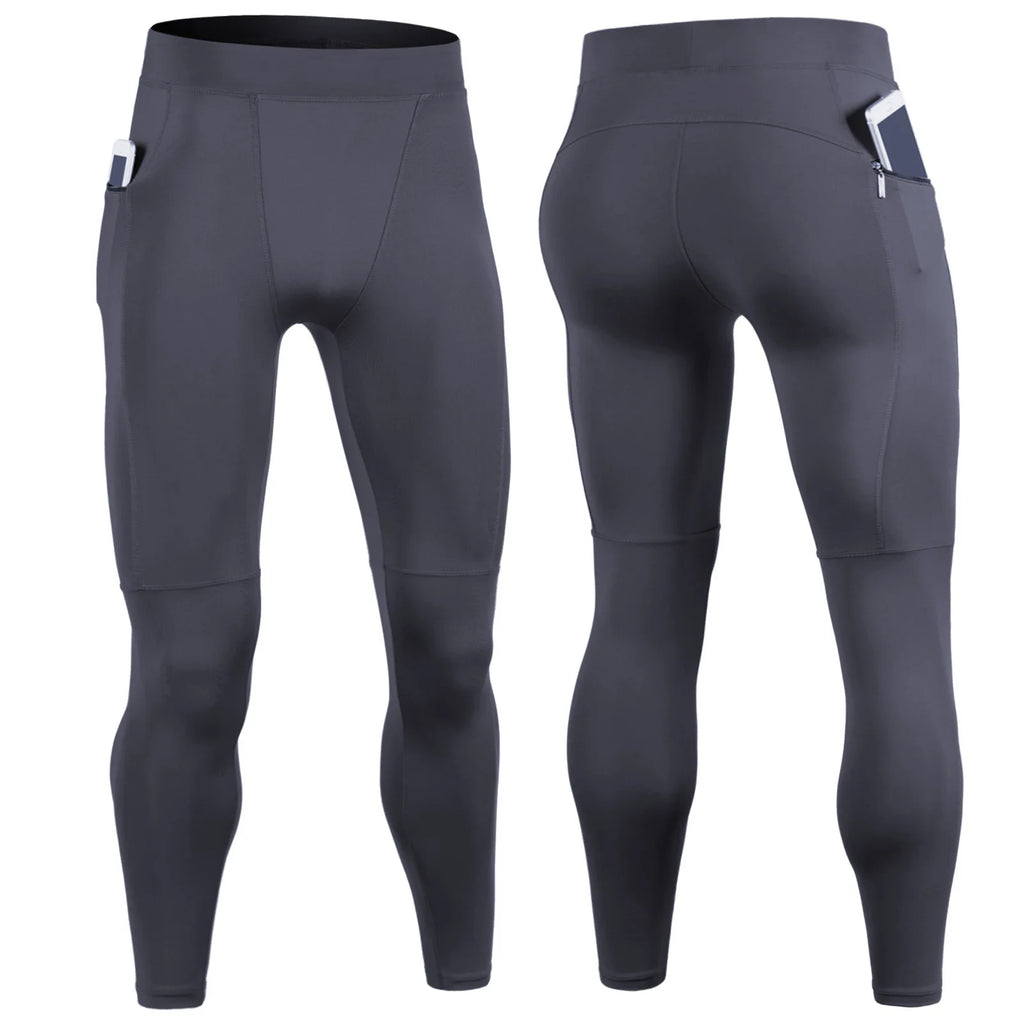 Men's Sexy Compression Pants Leggings Running Training Sport Fitness Modal Fit Joggings Workout Trousers Elastic Tights for Men