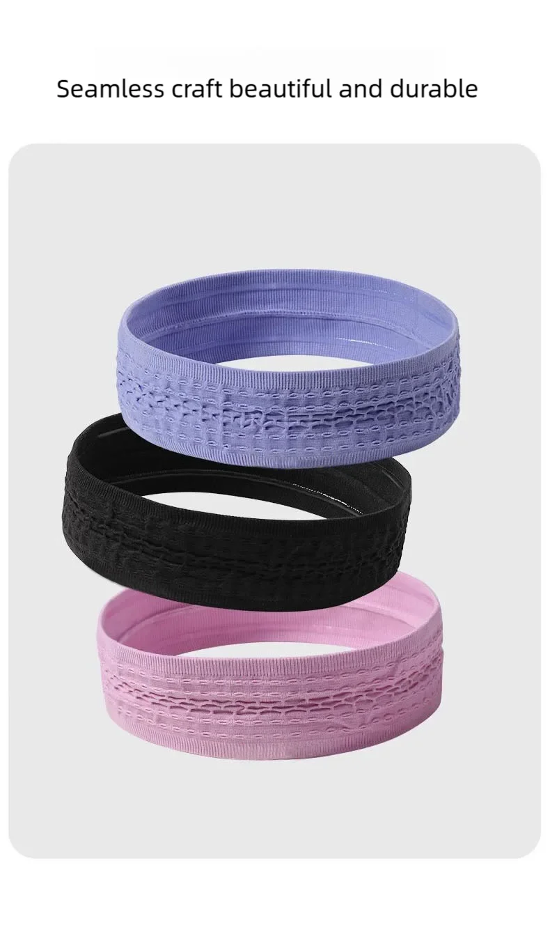 1pc Sport Headbands for Men Women Non-Slip Moisture Wicking Workout Sweatband Fitness Running Cycling Football Yoga Hairband