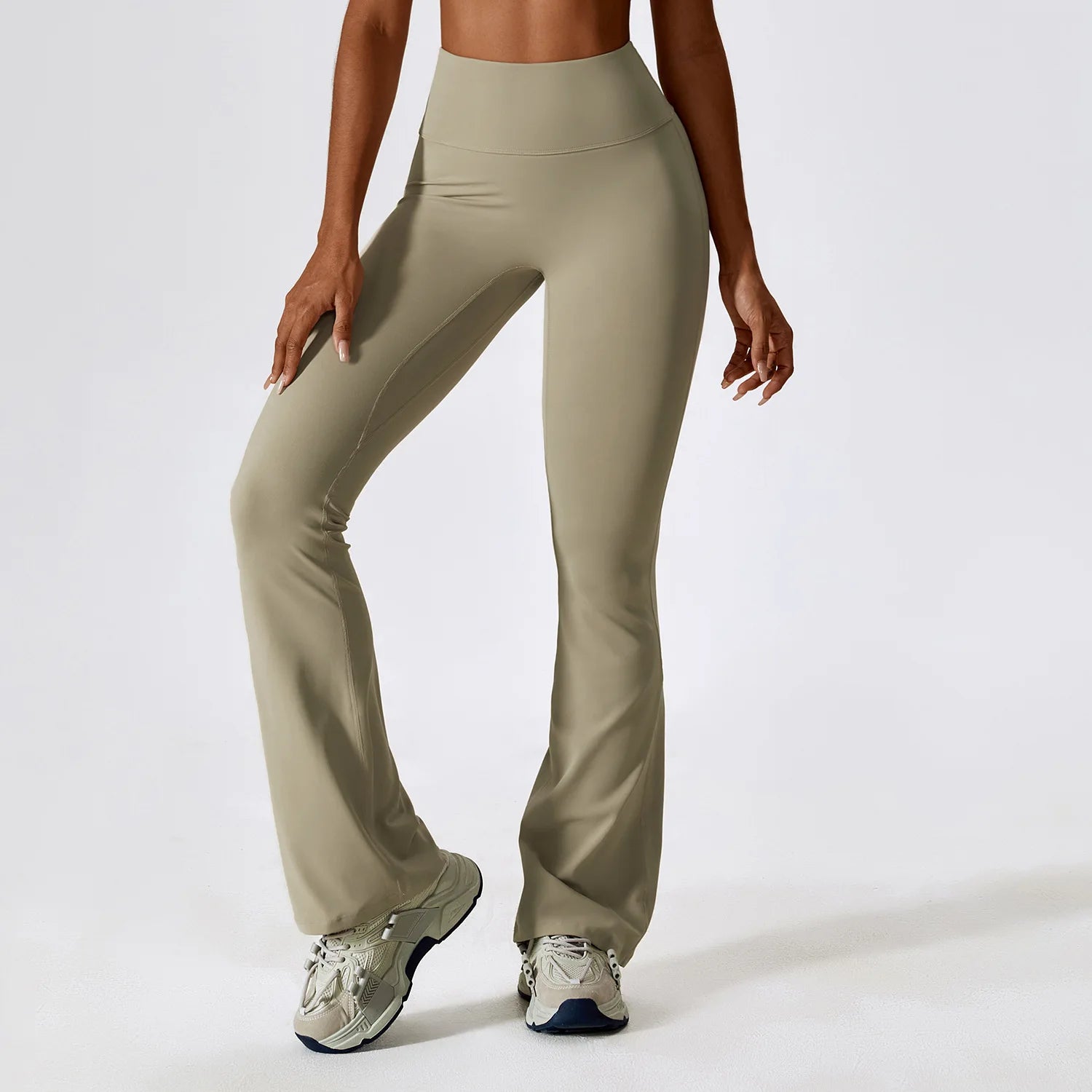 Women's Flared Yoga Pants High Waisted Bootcut Leggings with Tummy Control Wide Leg Dance Fitness Workout Trousers S-XL