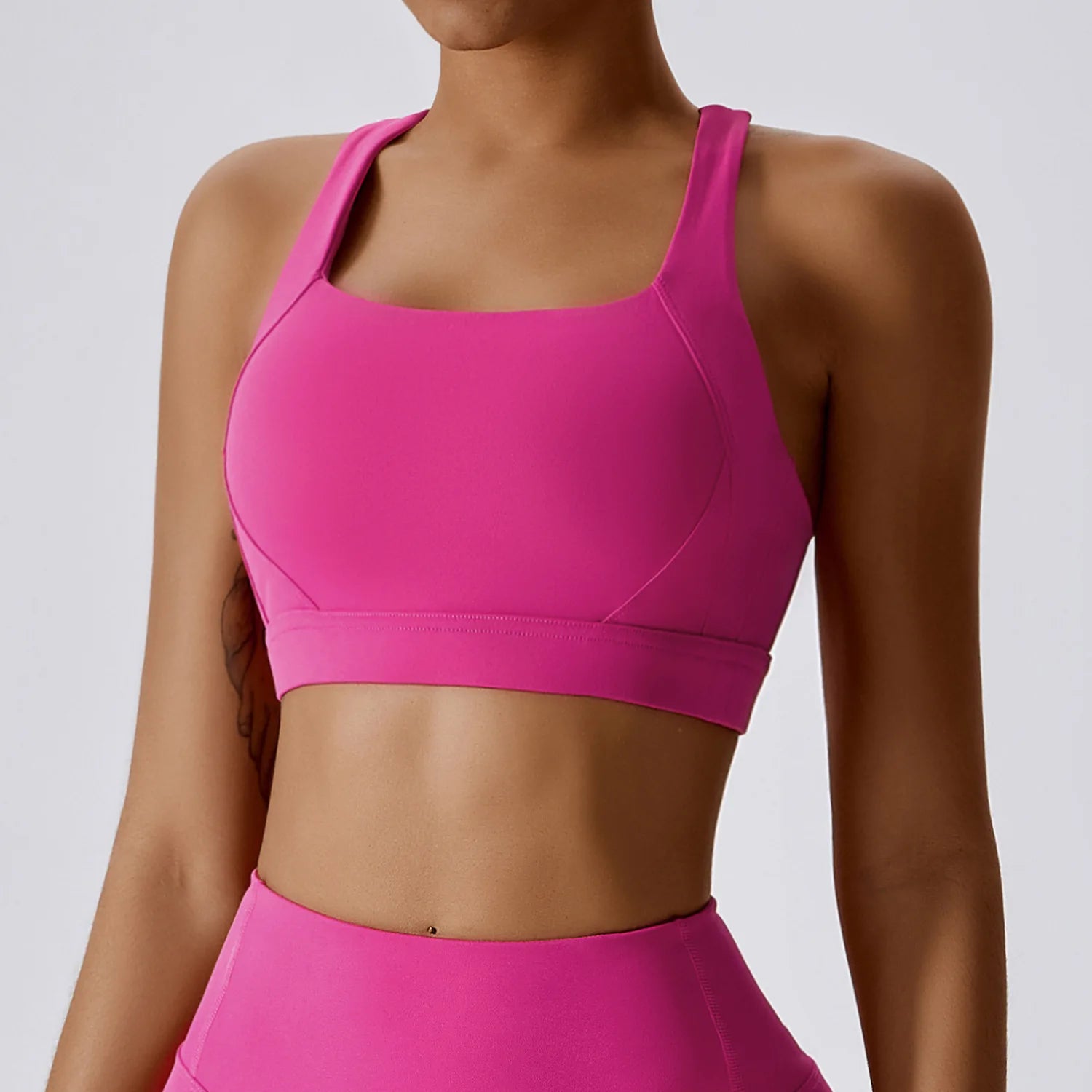Hearuisavy Quick-Dry Backless Yoga Clothes Running Vest Women Workout Brassiere Fitness Gym Tank Top Women Push up Sports Bra