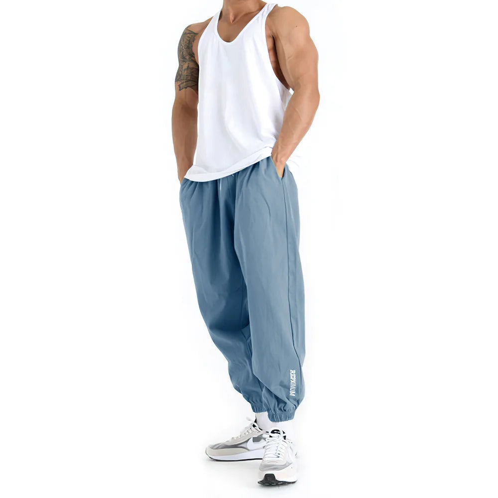 Muscle Men Sports Pants Training Basketball Running Loose Korean Version Of Casual Fitness Pants Fashionable Fitness Pants