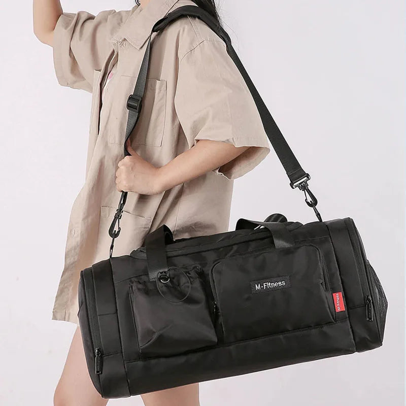 Travel Bags Short Business Trip Storage Pack Shoulder Crossbody Bag Sports Fitness Handbag Yoga Training Bag Dry Wet Separation