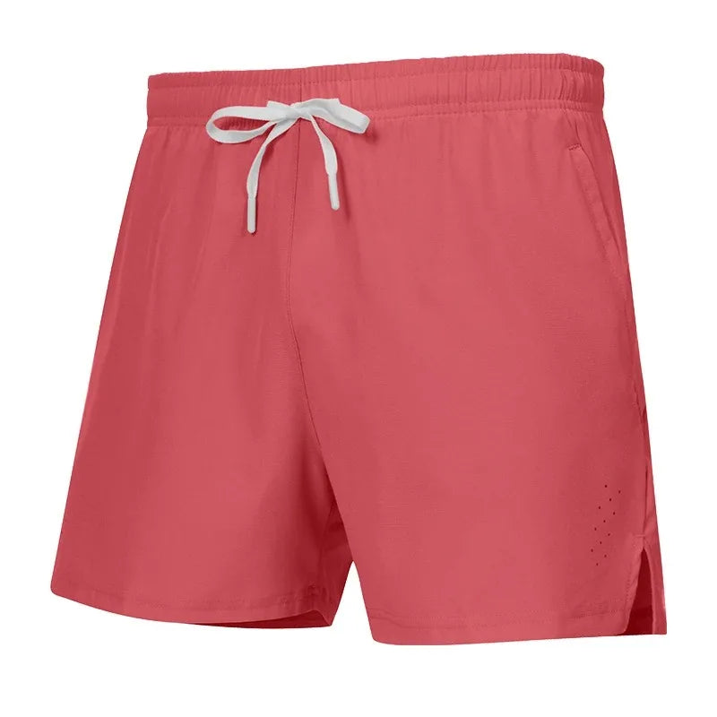 New Summer Running Shorts Men's Sports Jogging Gym Fitness Shorts Training Quick-drying Sports Zipper Pocket Male Cropped Pants