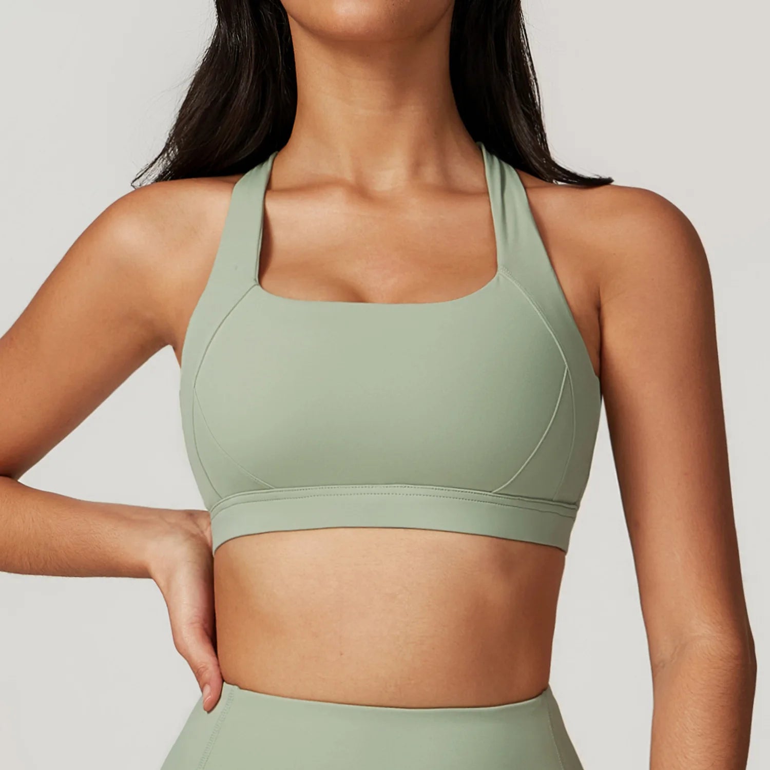 Hearuisavy Quick-Dry Backless Yoga Clothes Running Vest Women Workout Brassiere Fitness Gym Tank Top Women Push up Sports Bra