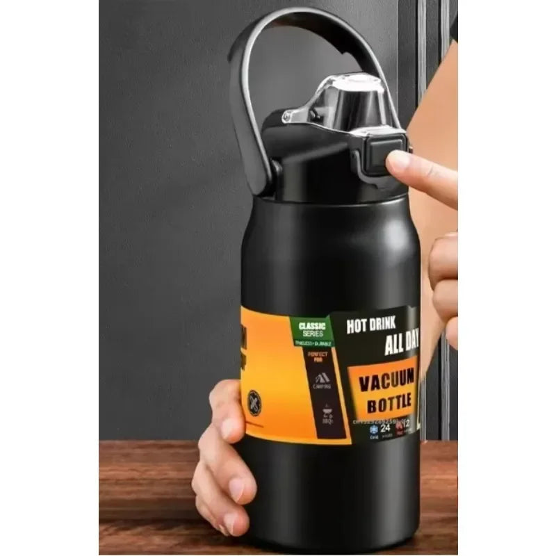 26oz/33oz/40oz/50oz outdoor insulated 304 stainless steel insulated cup vacuum bottle dual drinking method sports water bottle