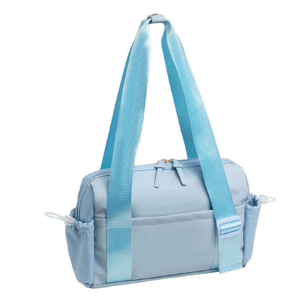 Lightweight Duffle Shoulder Bag Multi Pockets Yoga Storage Handbag Solid Color Gym Shoulder Bag Swimming Running Hiking Bag