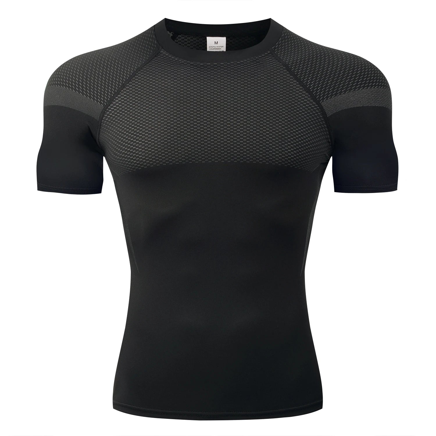 HANRAN Men's Compression shirt Tight Quick Dry Running Sports T-Shirt Gym Fitness Training Workout Breathable Man Brand Top