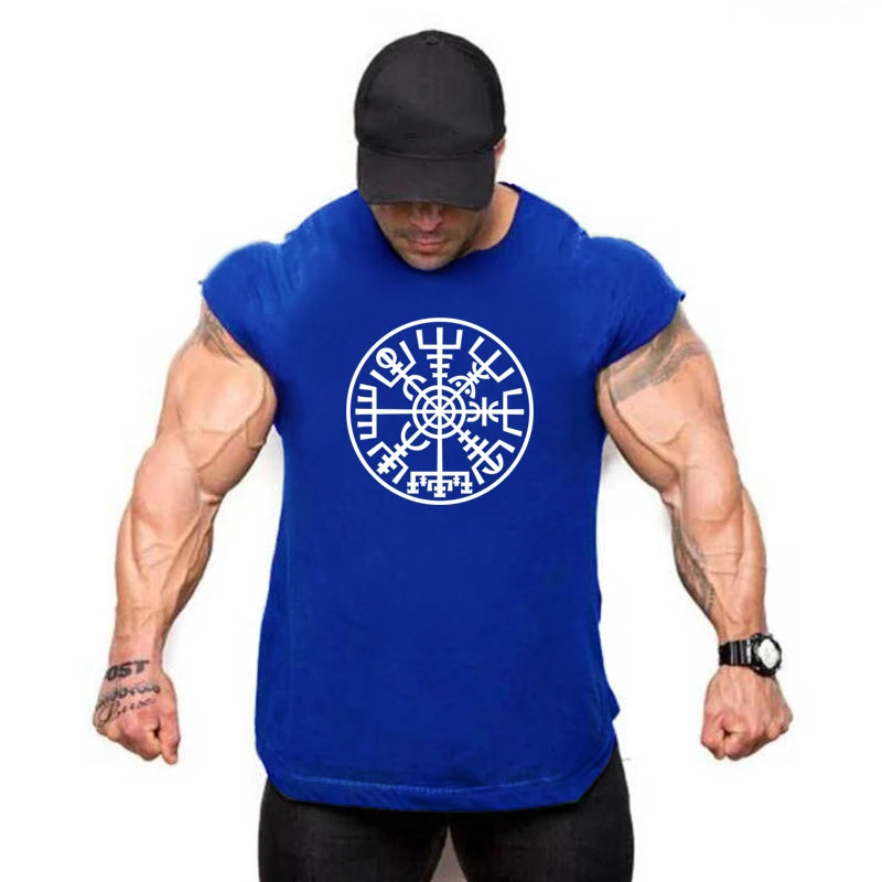 Brand Fitness Shirt Fashion Workout Cotton Mens Tank Top Gym Clothing Bodybuilding Fitness Musculation Sports Sleeveless Vest