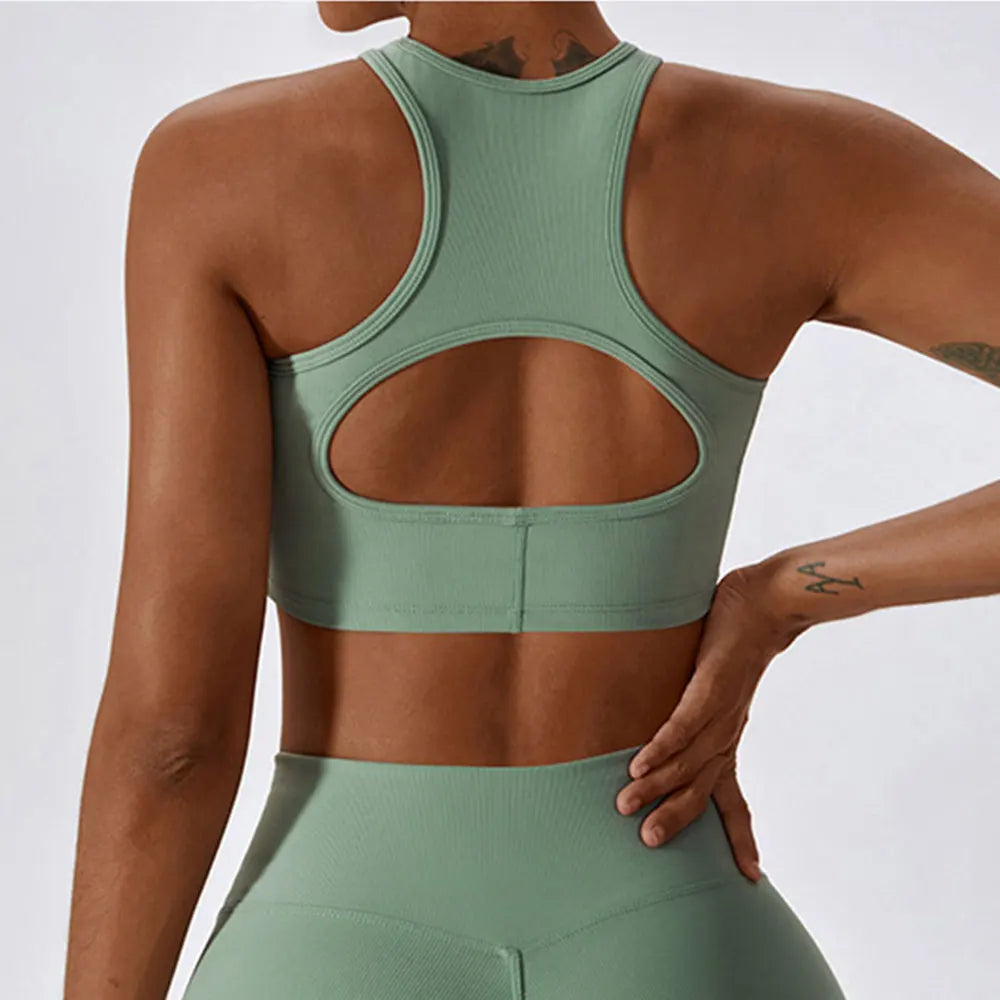 Sexy Sports Bra Rib Yoga Bra Fitness Top Women Seamless High impact Sports Bra Sports Underwear Push-Up Bra Sportswear Bralette