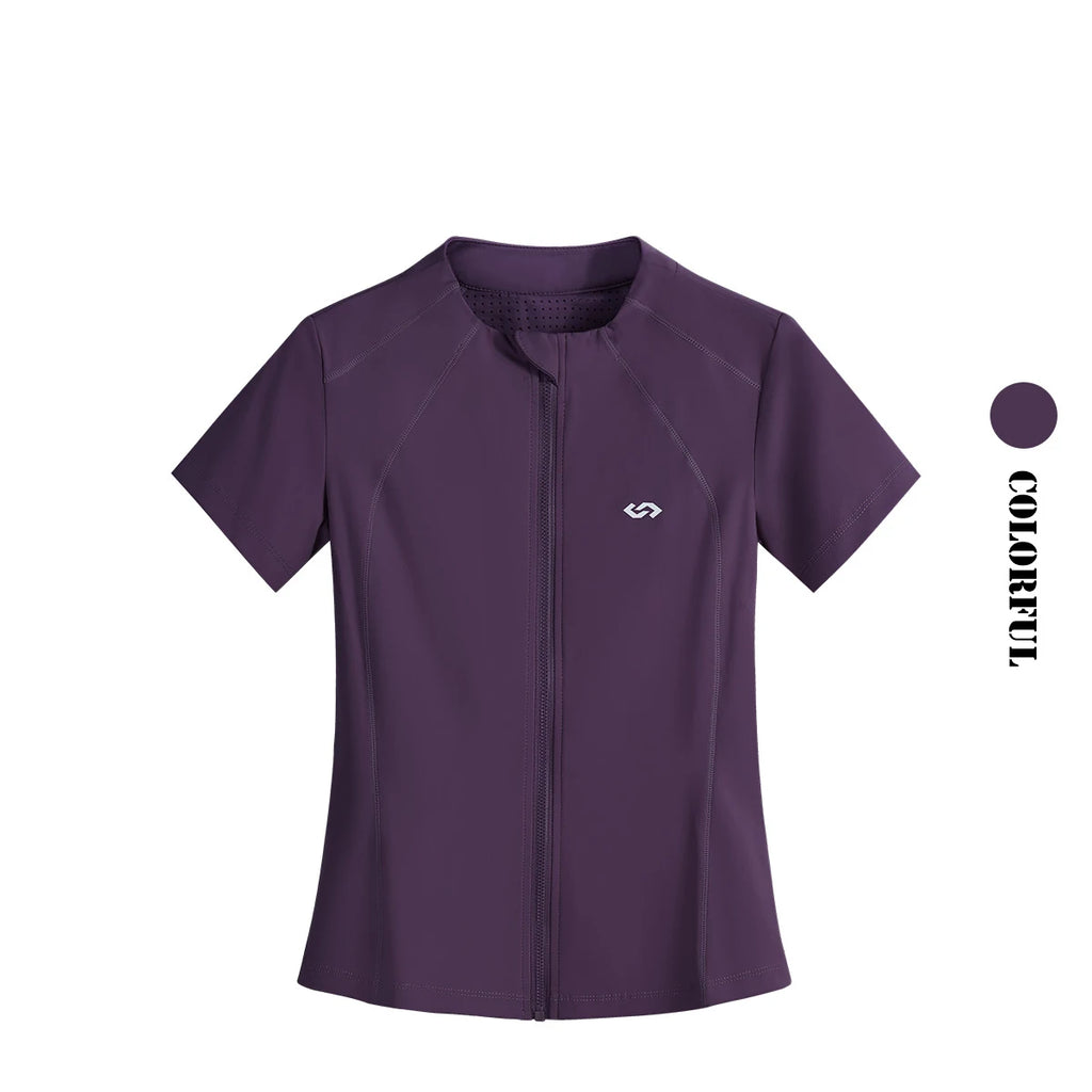 DRUR Summer Running Jacket Women Lightweight Full Zip Breathable Gym Workout Top Fitness Sportswear Slim Fit Yoga Shirt 2025 New