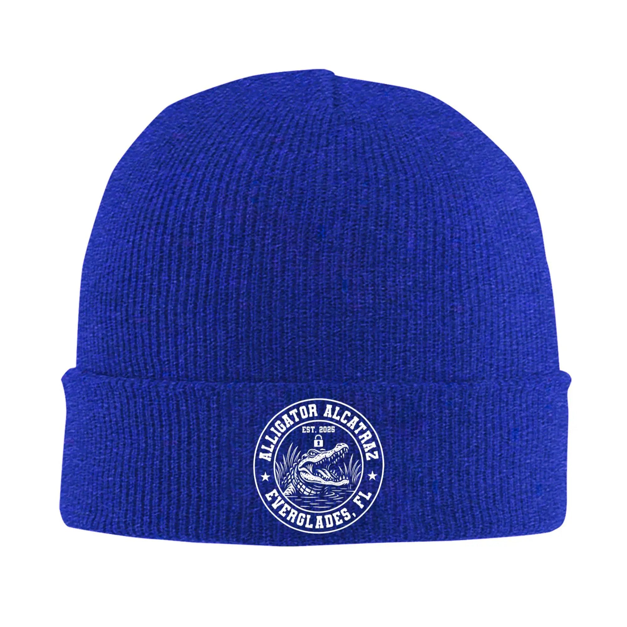 Alligator Alcatraz Beanie Hats Everglades FL Bonnet Hats Men Women Unisex Outdoor Sport Knitted Hat Autumn Winter Warm Caps