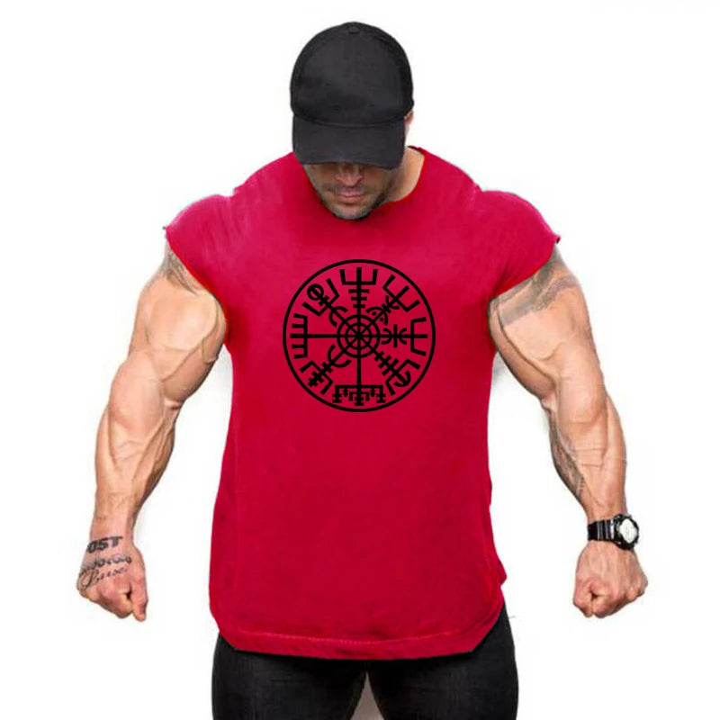 Brand Fitness Shirt Fashion Workout Cotton Mens Tank Top Gym Clothing Bodybuilding Fitness Musculation Sports Sleeveless Vest