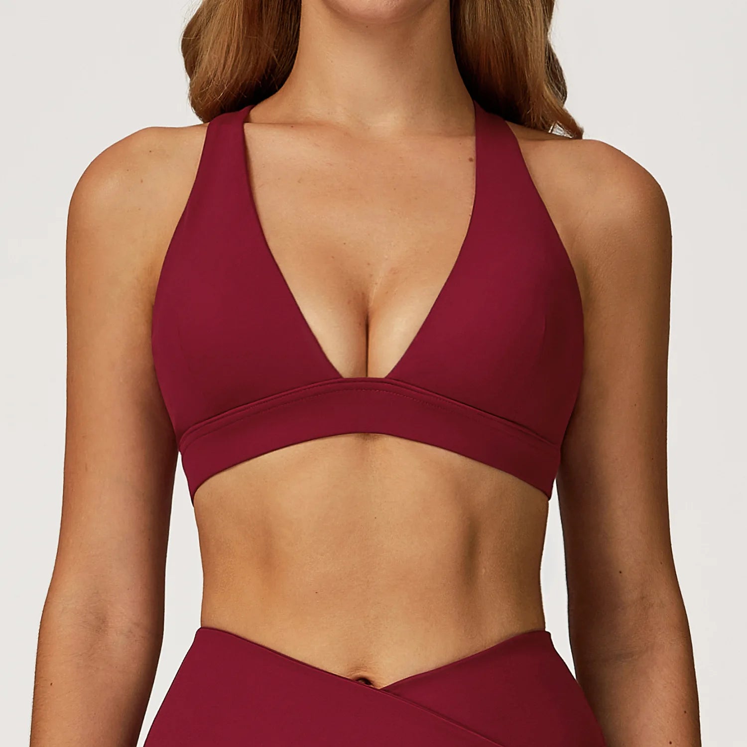 Hearuisavy Sports Bra Woman Naked-Feel Crossback Yoga Bra Running Pilates Dance Breathable Quick-Dry Luxury Premium Fitness Tops