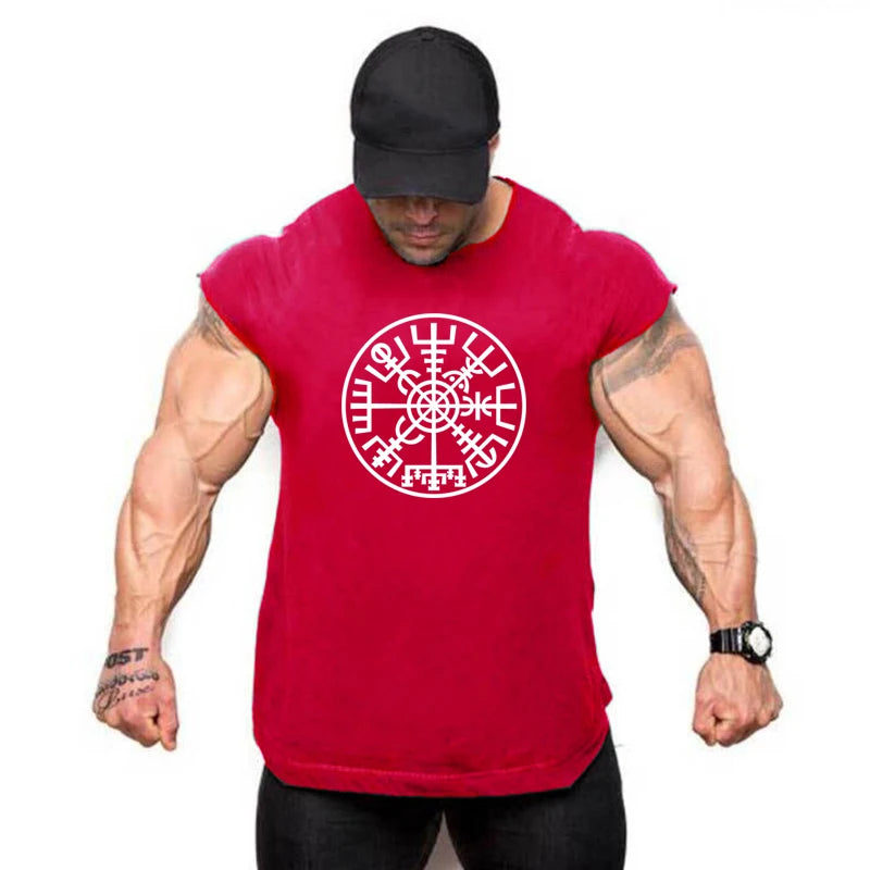 Brand Fitness Shirt Fashion Workout Cotton Mens Tank Top Gym Clothing Bodybuilding Fitness Musculation Sports Sleeveless Vest