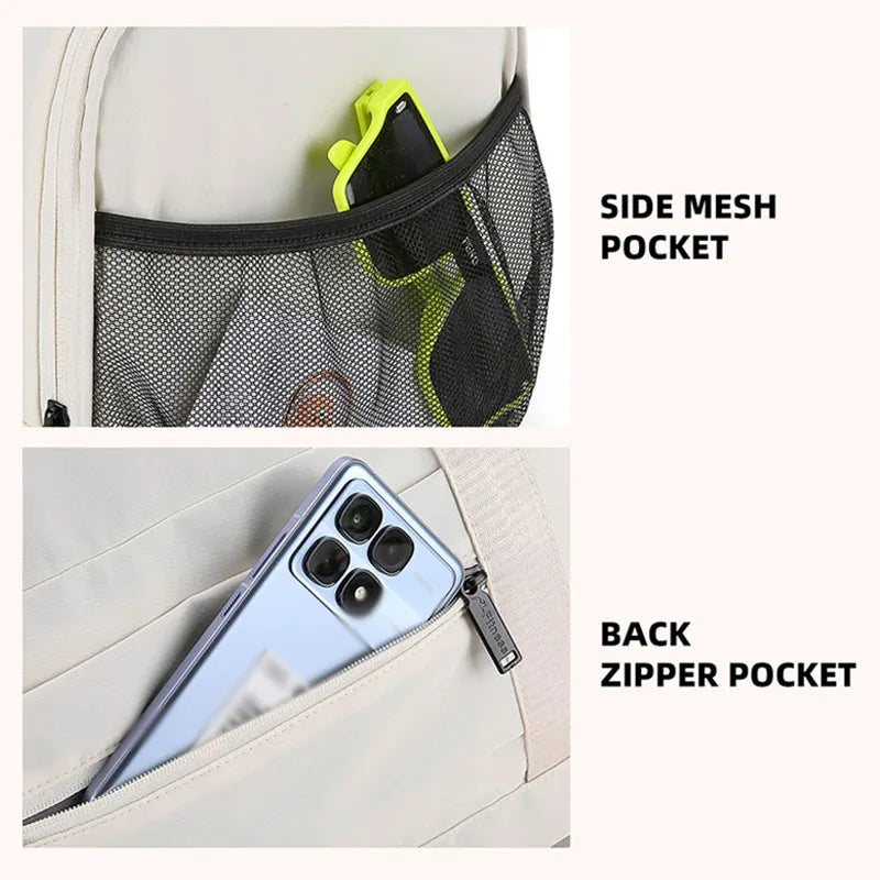 Travel Bags Short Business Trip Storage Pack Shoulder Crossbody Bag Sports Fitness Handbag Yoga Training Bag Dry Wet Separation