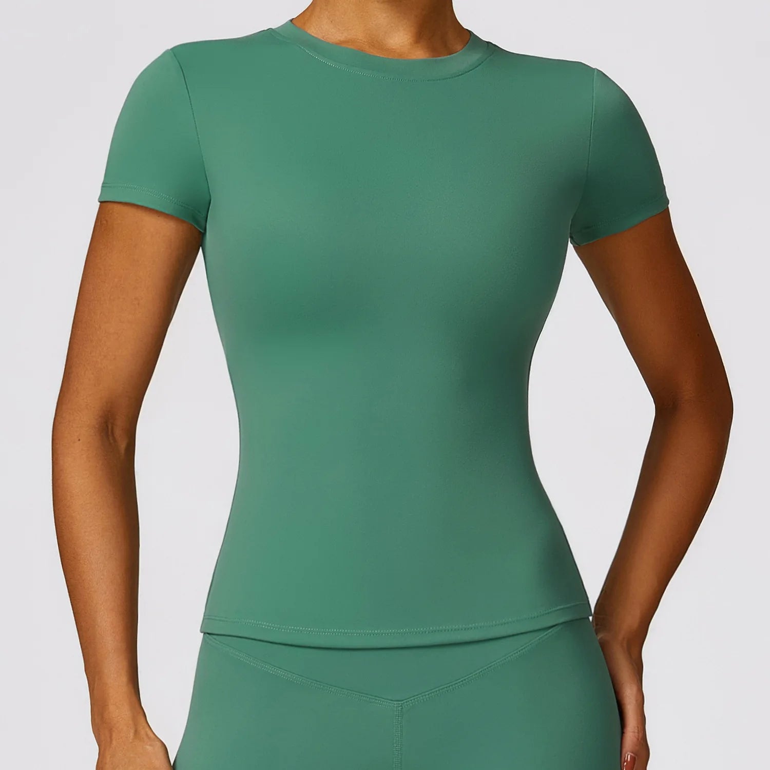 Sexy Women Yoga Top Seamless Sport T Shirts Fitness Clothes Short Sleeve Yoga Shirt Gym Top Running Active Wear Sport Top Femme