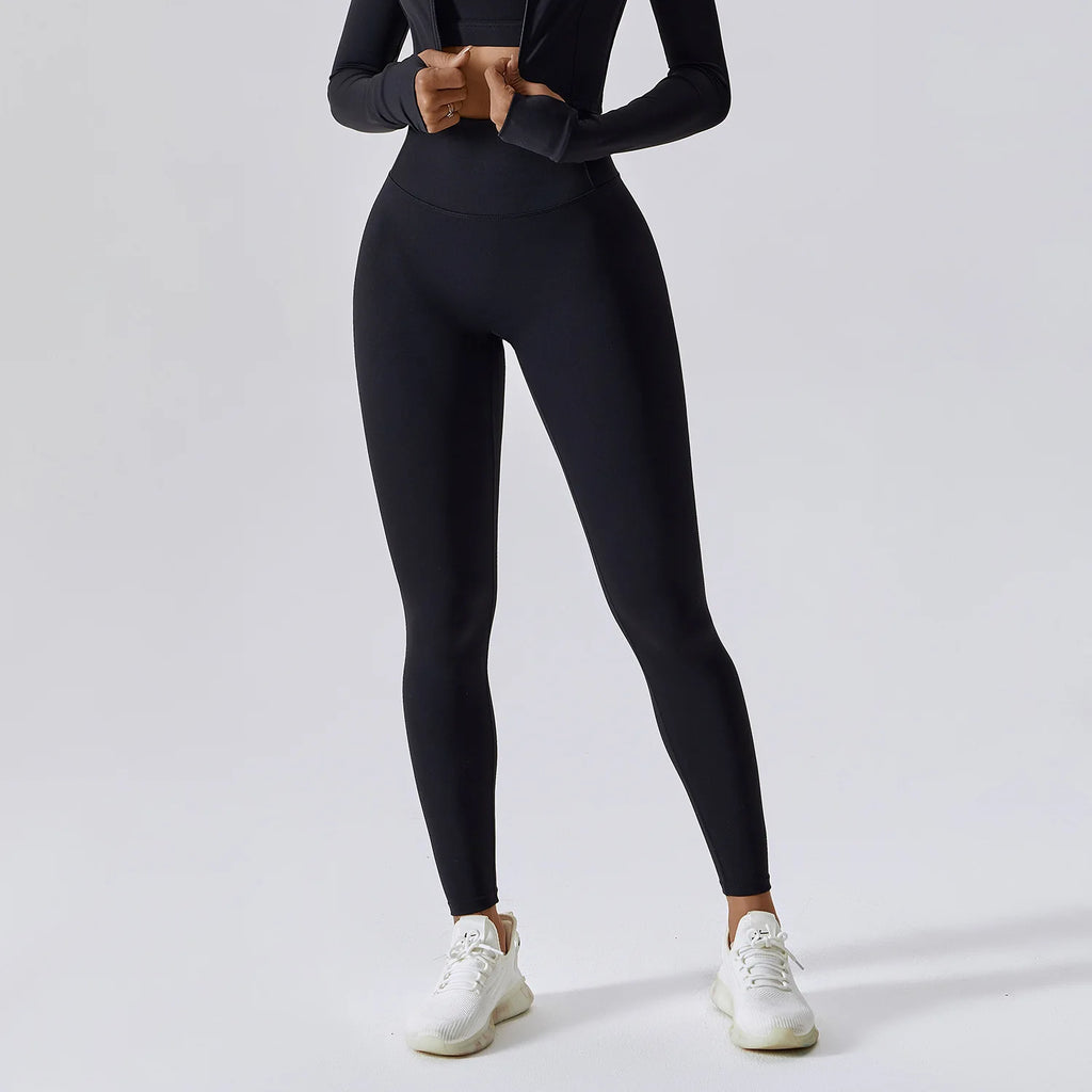 Women's Gym Push Up Yoga Pants Nude Feeling Sports Clothes Elastic High Waist Buttock Lifting Sports Fitness Tight Sweatpants