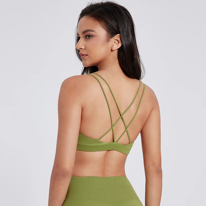 Women's  Sport Bra Fitness Top Seamless Yoga Bra Running Yoga Gym Crop Top Women Push Up Yoga Tank Top Bra