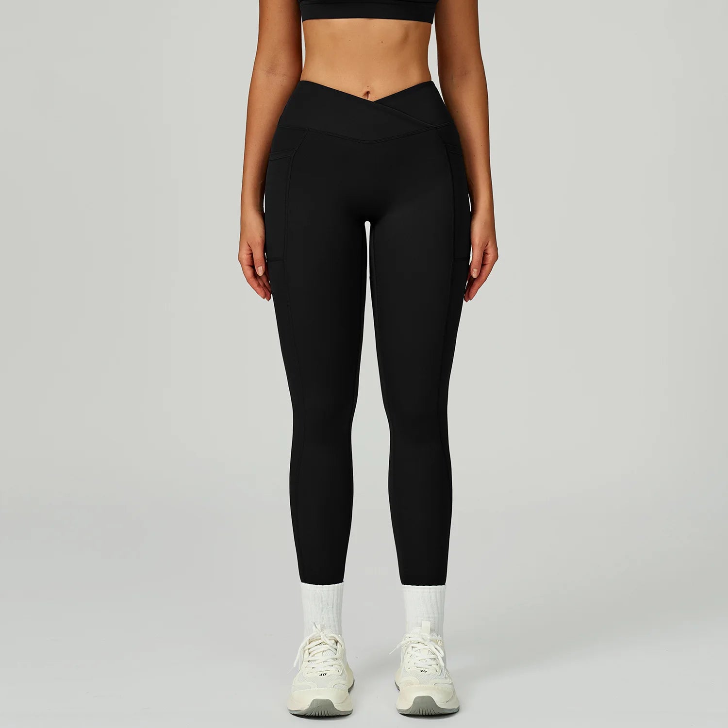 High Waist Sport Legging Women Stretch Gym Pants Women Running Cross Waist Workout Leggings Female Tights Push Up Yoga Pants