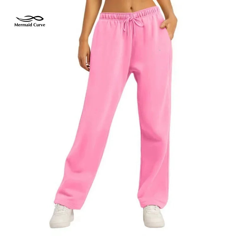Mermaid Curve pants women mens sweatpants running joggers men pants workout clothes for women fleece lined pants with pocket
