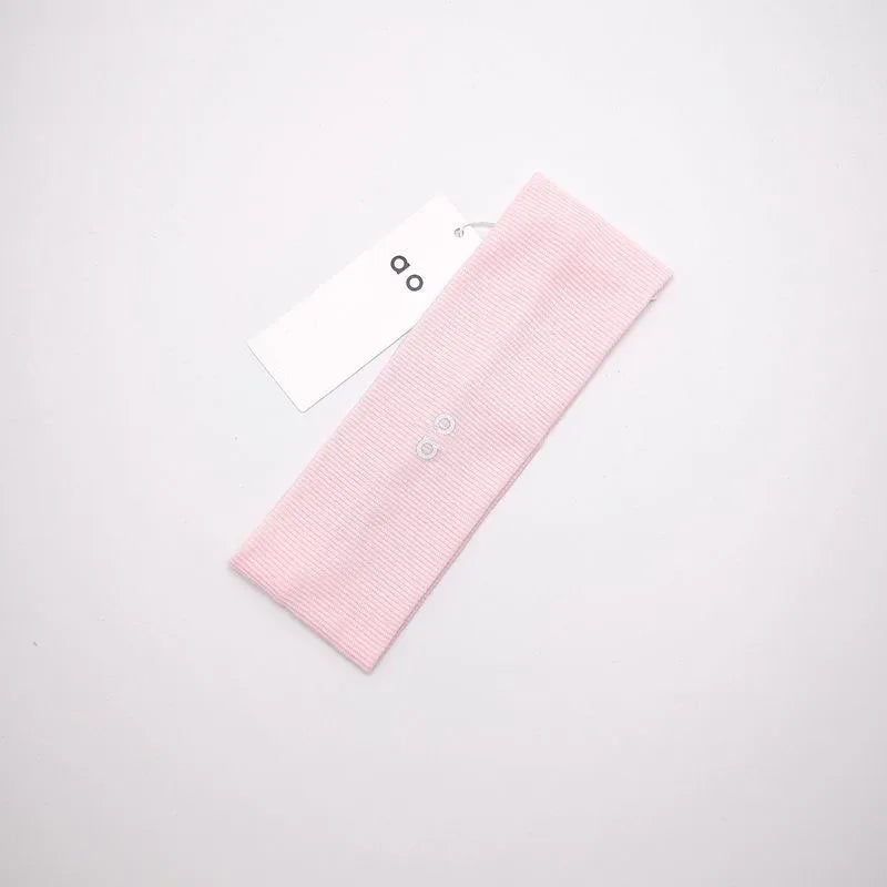 2025 New Performance Knitted Headband Comfortable Elastic Anti-Slip Anti-Perspirant for Yoga Outdoor Sport Solid Color Headband