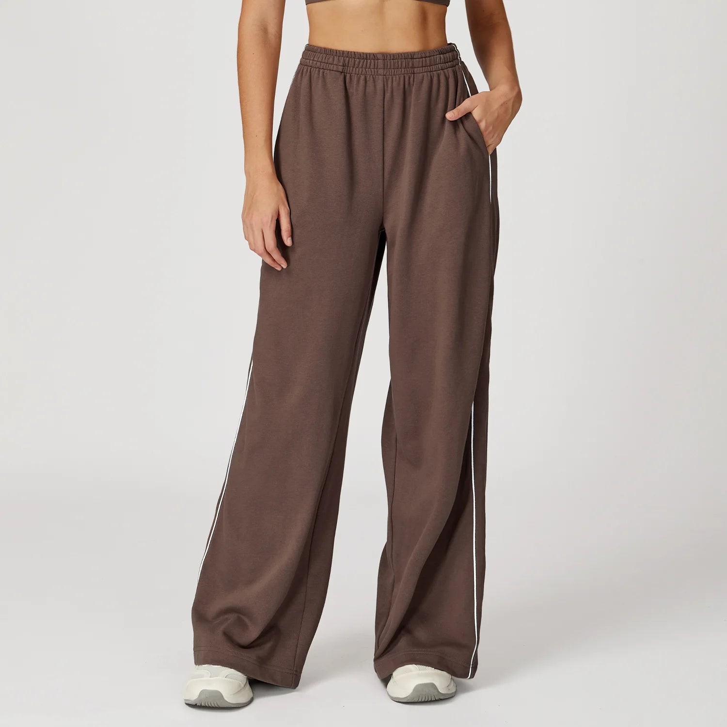 Sports Pants Women Loose High Waist Wide Leg Pants Gym Fitness Yoga Leggings Female Workout Running Cycling Pants Athletic Wear