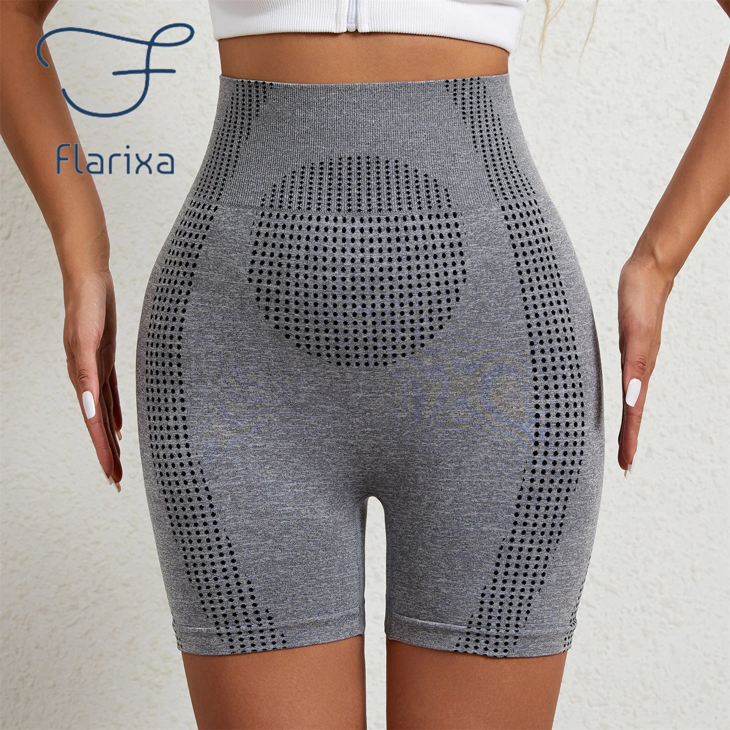 Flarixa 1/2/3Pcs Women Seamless Body Shaper Sports Shorts High Waist Tummy Control Yoga Quick Drying Running Cycling Shorts
