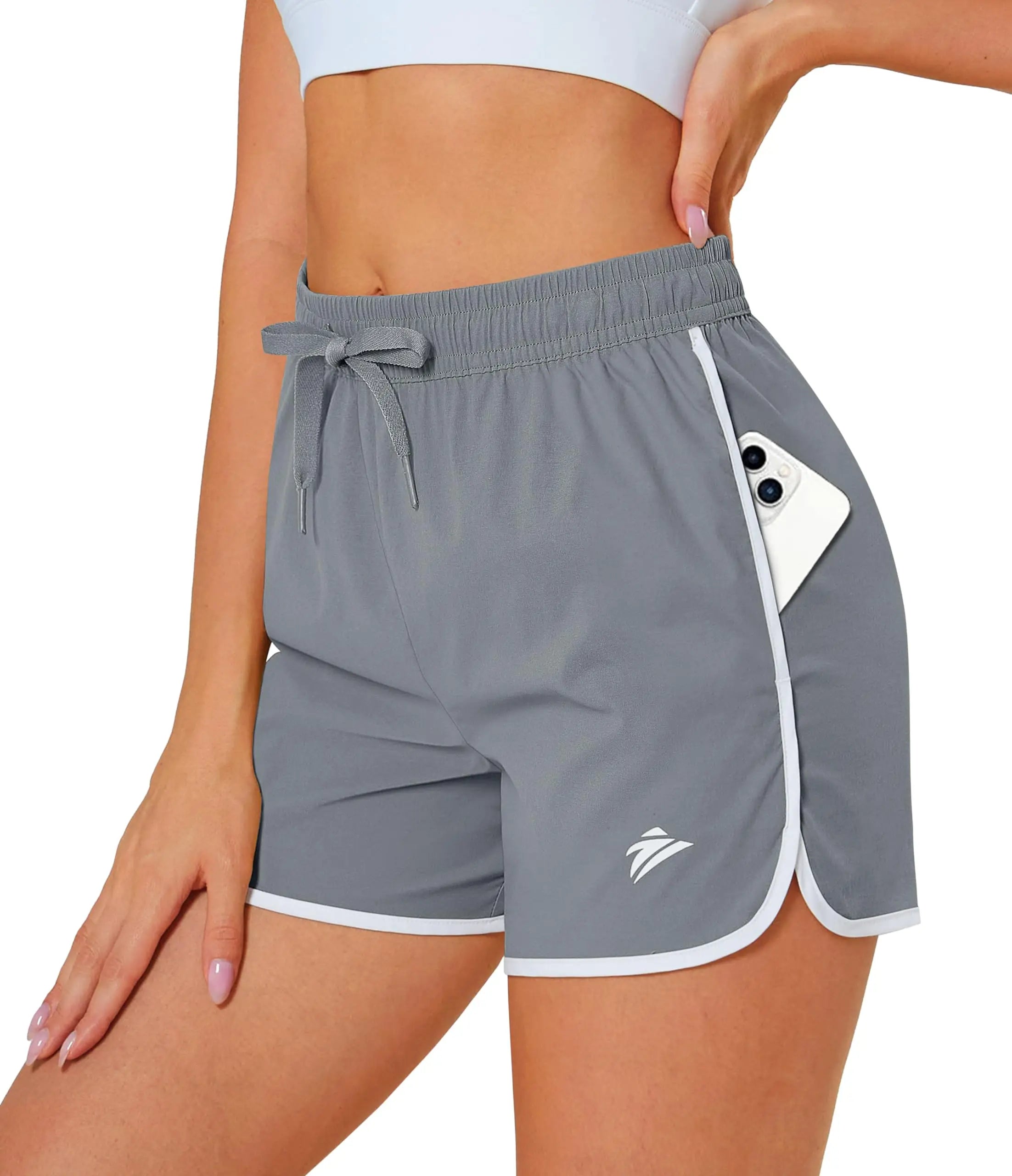 KEFITEVD Women's Soft Lightweight Running Short Breathable Workout Sport Hiking Trekking Casual Bottoms Summer Quick Dry Shorts
