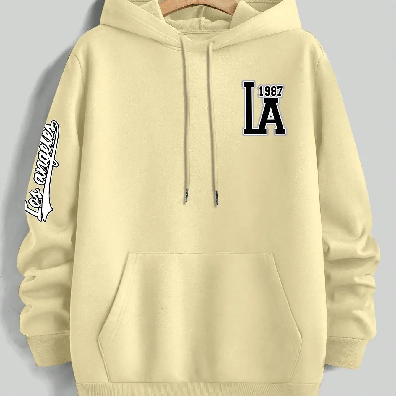 2025 Spring/Summer Men's 2D Casual Hooded Sweatshirt Stylish and Cool Youthful Hoodie for Casual Fashion Trend, Strolling Letter