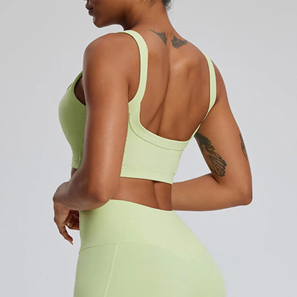Women Sports Bra Top Push Up Fitness Yoga Bra High Strength Underwear Sport Tops For Women Breathable Running Vest Gym Wear