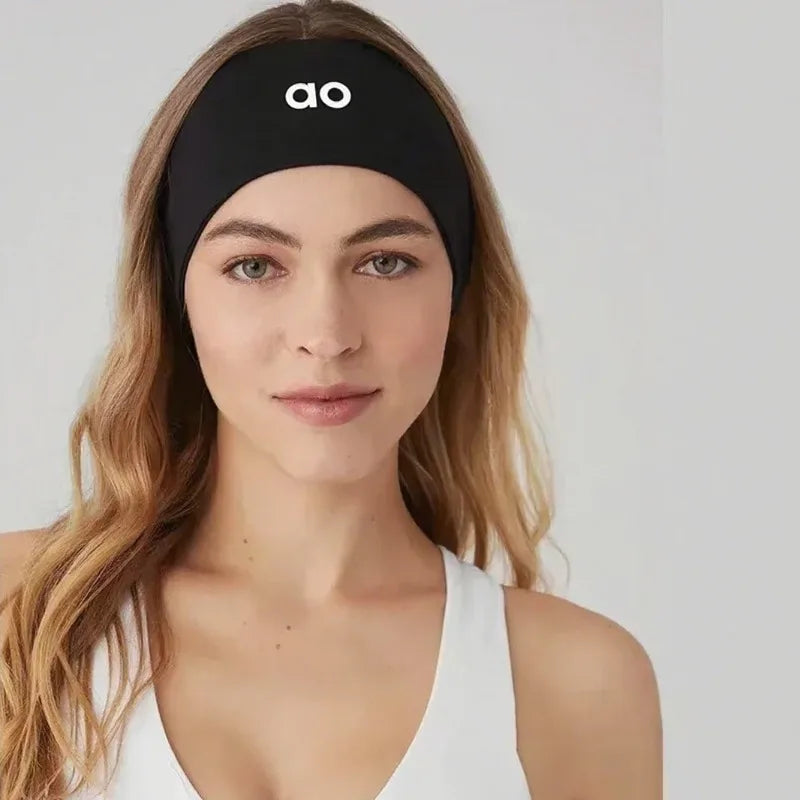 2025 New Performance Knitted Headband Comfortable Elastic Anti-Slip Anti-Perspirant for Yoga Outdoor Sport Solid Color Headband