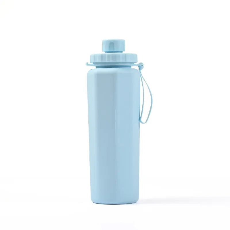2025 New Silicone Sports Kettle Portable Anti-drop High Temperature Foldable Food Grade Silicone Water Cup Water Bottles