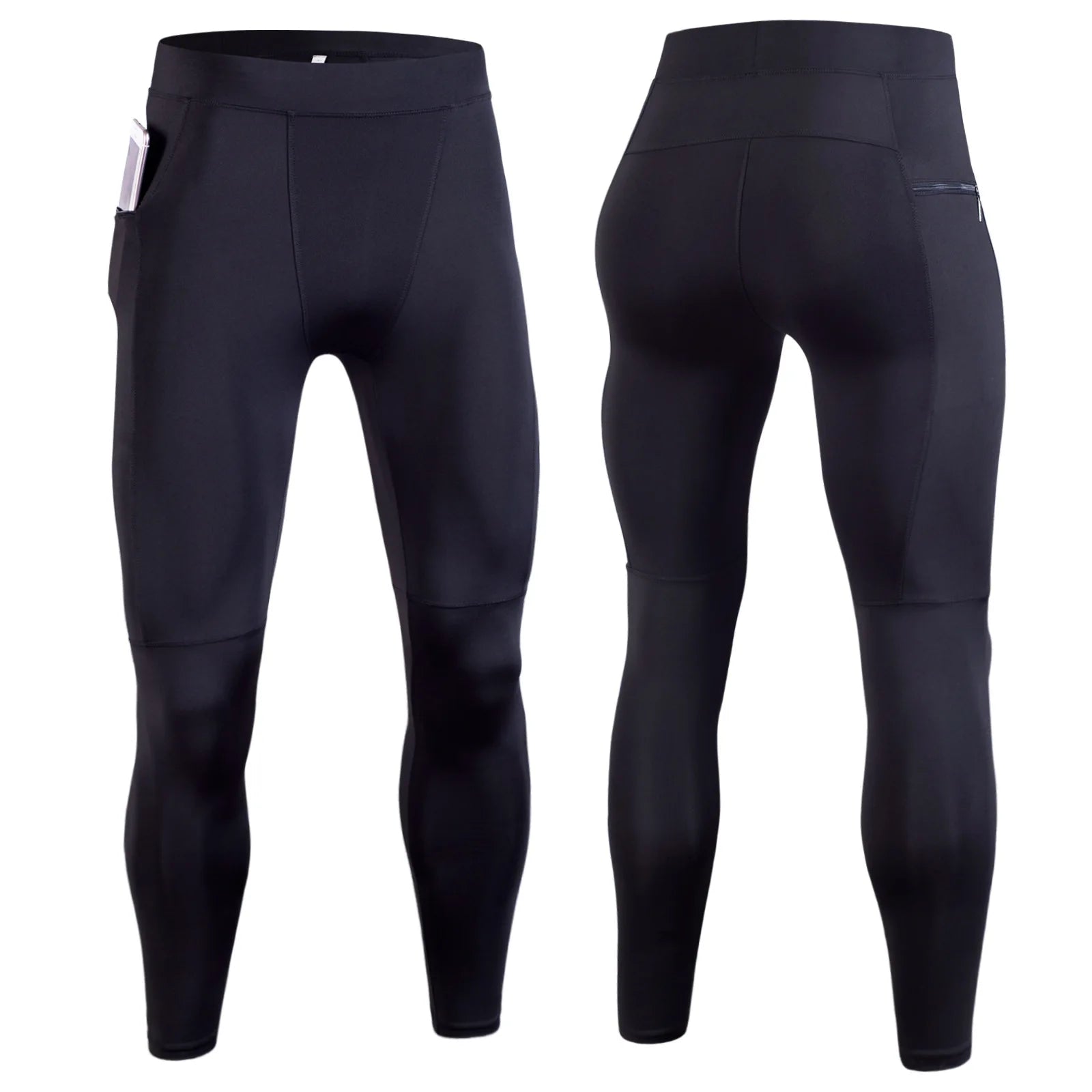 Men's Sexy Compression Pants Leggings Running Training Sport Fitness Modal Fit Joggings Workout Trousers Elastic Tights for Men
