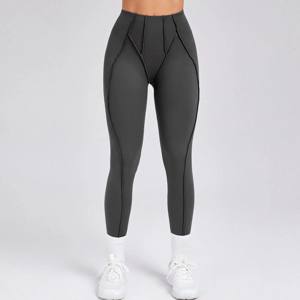 Sporty Leggings Woman Sports Tights 2025 Yoga Clothes Push Up Women Sportswear Leggins Deportivo Mujer Gray Coffee Navy Beige