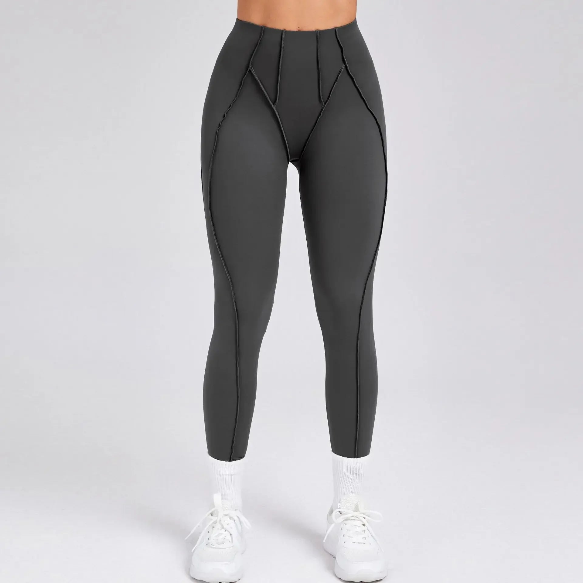 Sporty Leggings Woman Sports Tights 2025 Yoga Clothes Push Up Women Sportswear Leggins Deportivo Mujer Gray Coffee Navy Beige