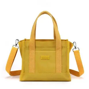 New Faion Large Capaci Canvas oulder Bag College Sle Crossbody Casual Ladies Handbag Soft Foldable Ox Fabric