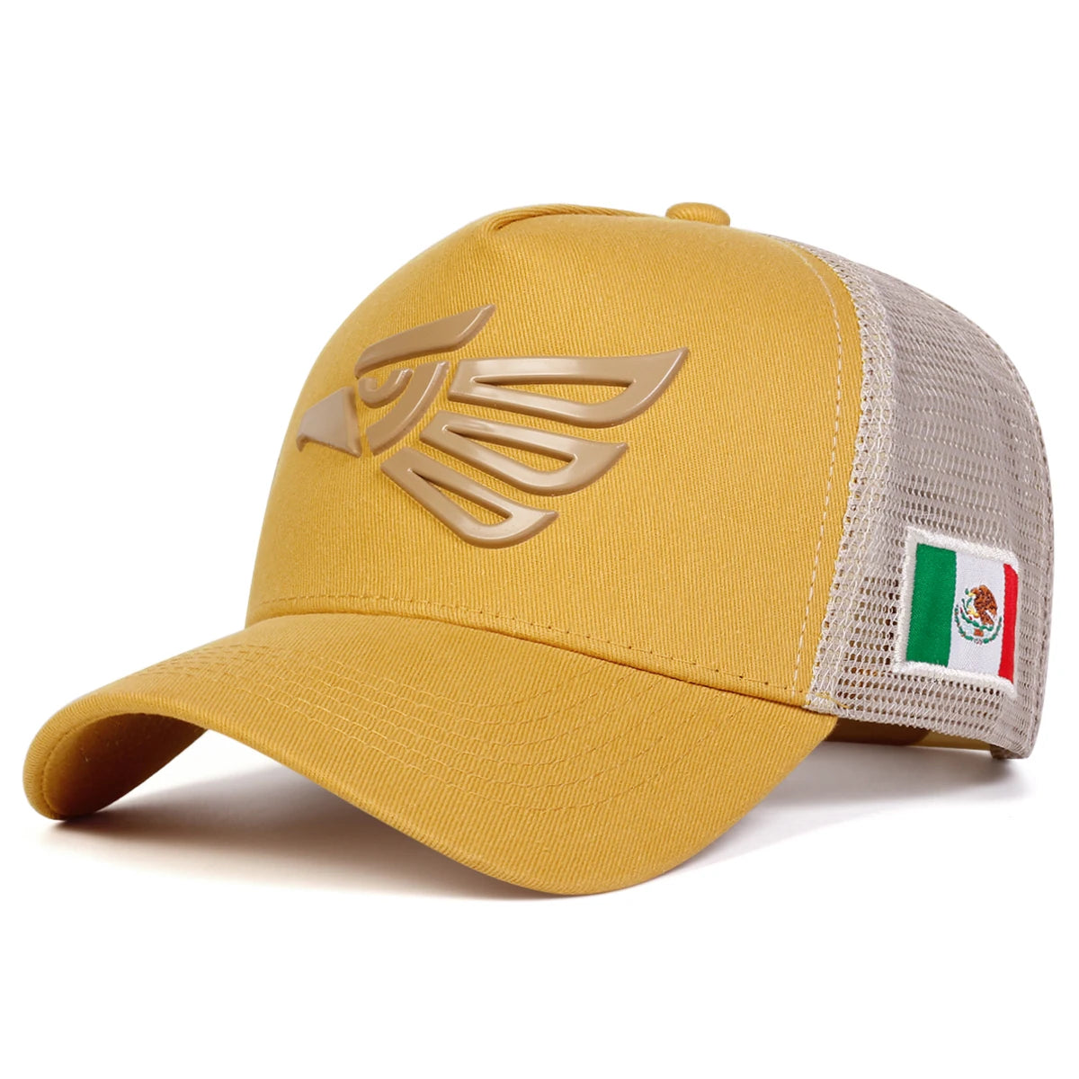 Unisex Mexican Eagle Label Baseball Net Caps Outdoor Adjustable Spring and Summer Casual Sunscreen Hat