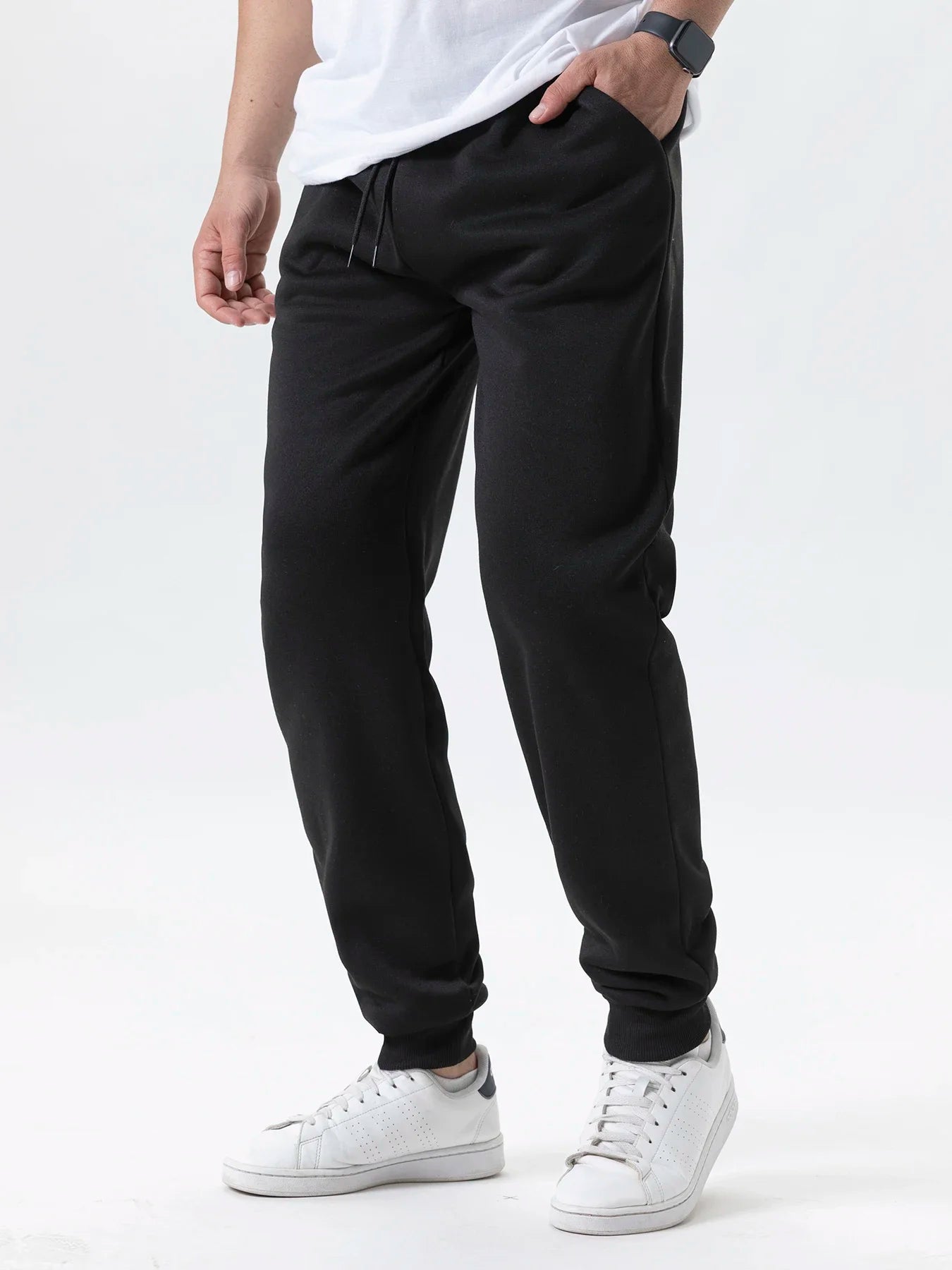 Men's Jogging Sports Pants Autumn Winter Fleece Trousers Running Joggers Elastic Waist Sweatpants Fashion Men's Clothing
