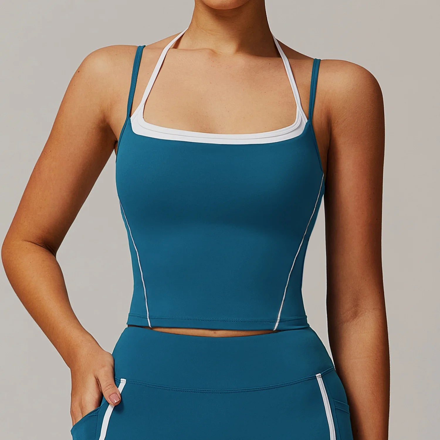 Breathable Sports Bra Women Anti-Sweat Fitness Top Yoga Bra Shockproof Crop Top Push Up High Strength Sport Bra Gym Workout Top