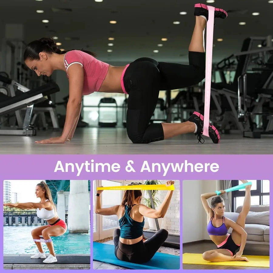 Resistance Bands for Working Out, Exercise Loop Bands Workout Bands Set for Body Stretching, Crossfit Training, Set of 5