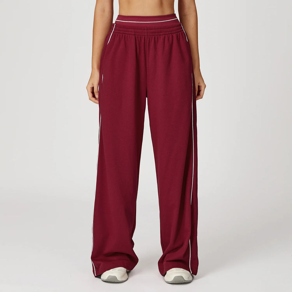 Sports Pants Women Loose High Waist Wide Leg Pants Gym Fitness Yoga Leggings Female Workout Running Cycling Pants Athletic Wear