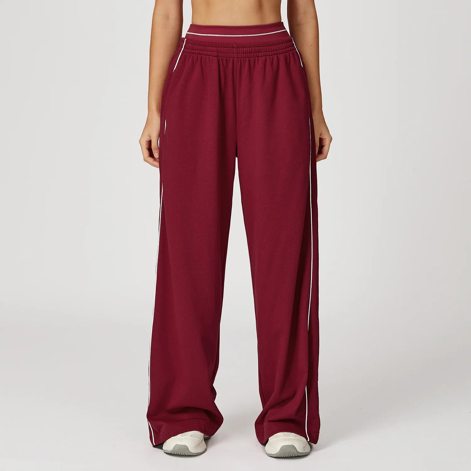 Sports Pants Women Loose High Waist Wide Leg Pants Gym Fitness Yoga Leggings Female Workout Running Cycling Pants Athletic Wear